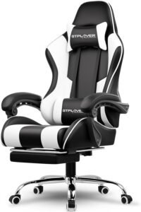 Gaming Chair with Footrest