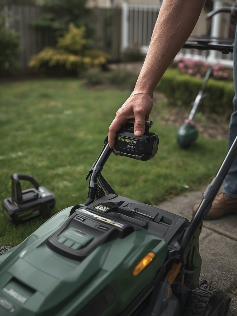 battery powered lawn equipment - Illustration 2