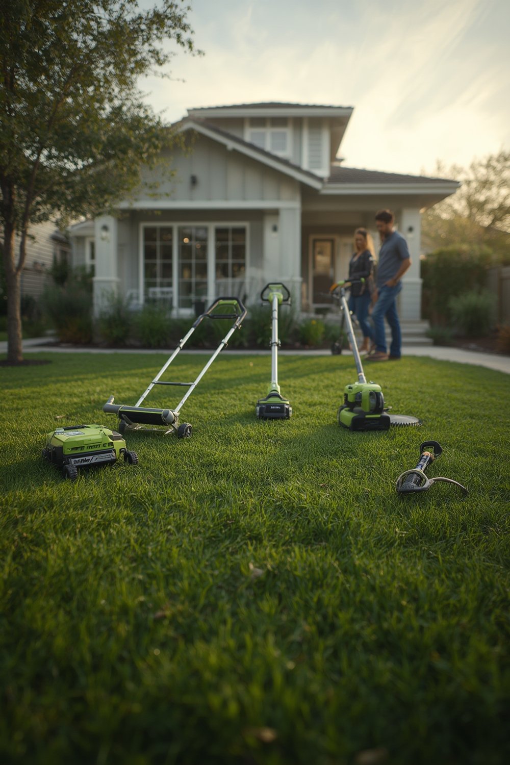 battery powered lawn equipment - Illustration 1