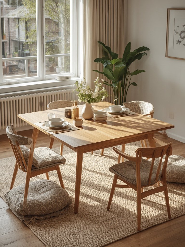 japandi dining table - Illustration 3