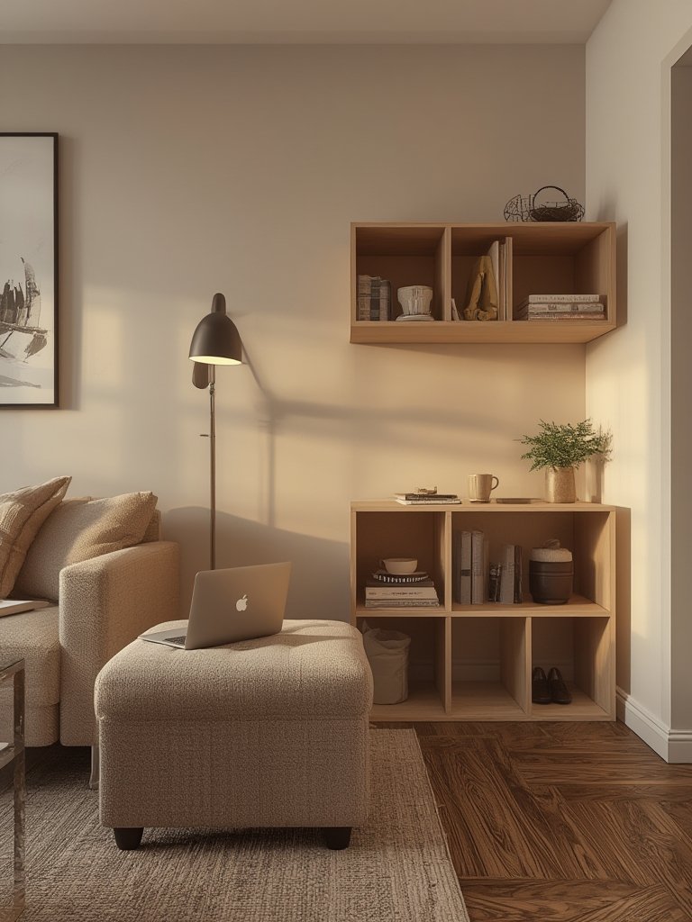 multifunctional storage ottoman - Illustration 3