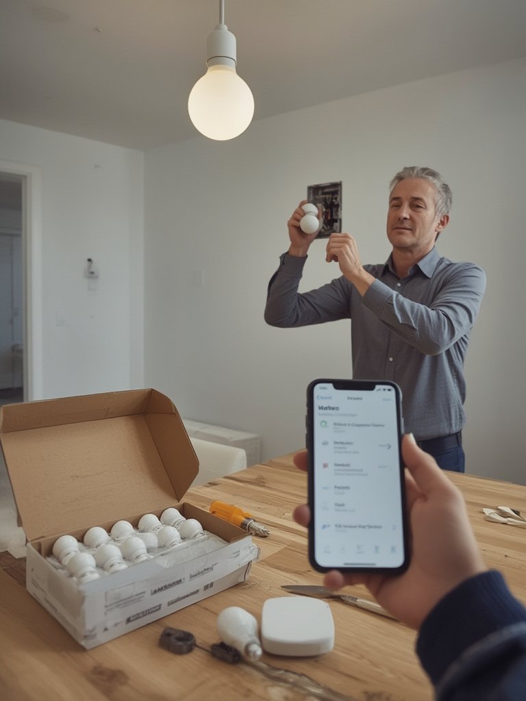 smart lighting system installation - Illustration 2