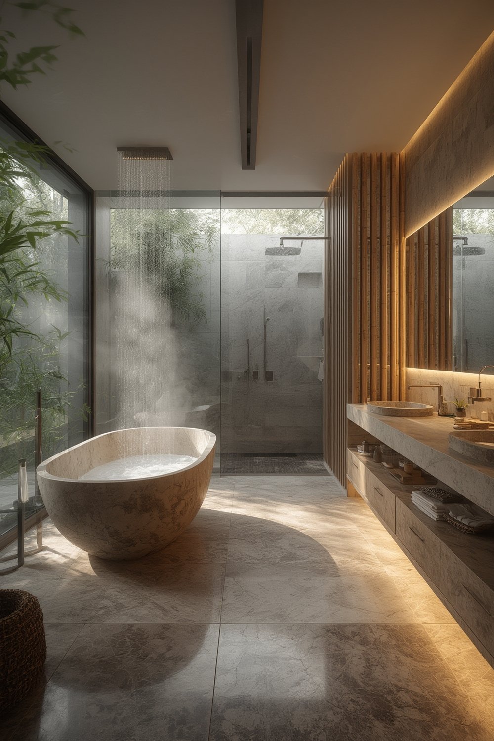 spa like bathroom design - Illustration 1