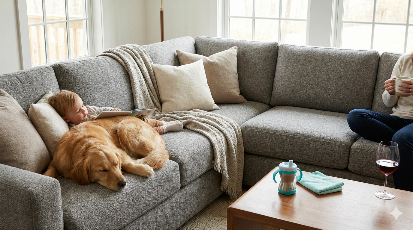 Textured Performance Fabric Sofa : The 10 Best Ways to Keep It Looking New 1 Gemini Generated Image ys857bys857bys85 Home Daily Fix