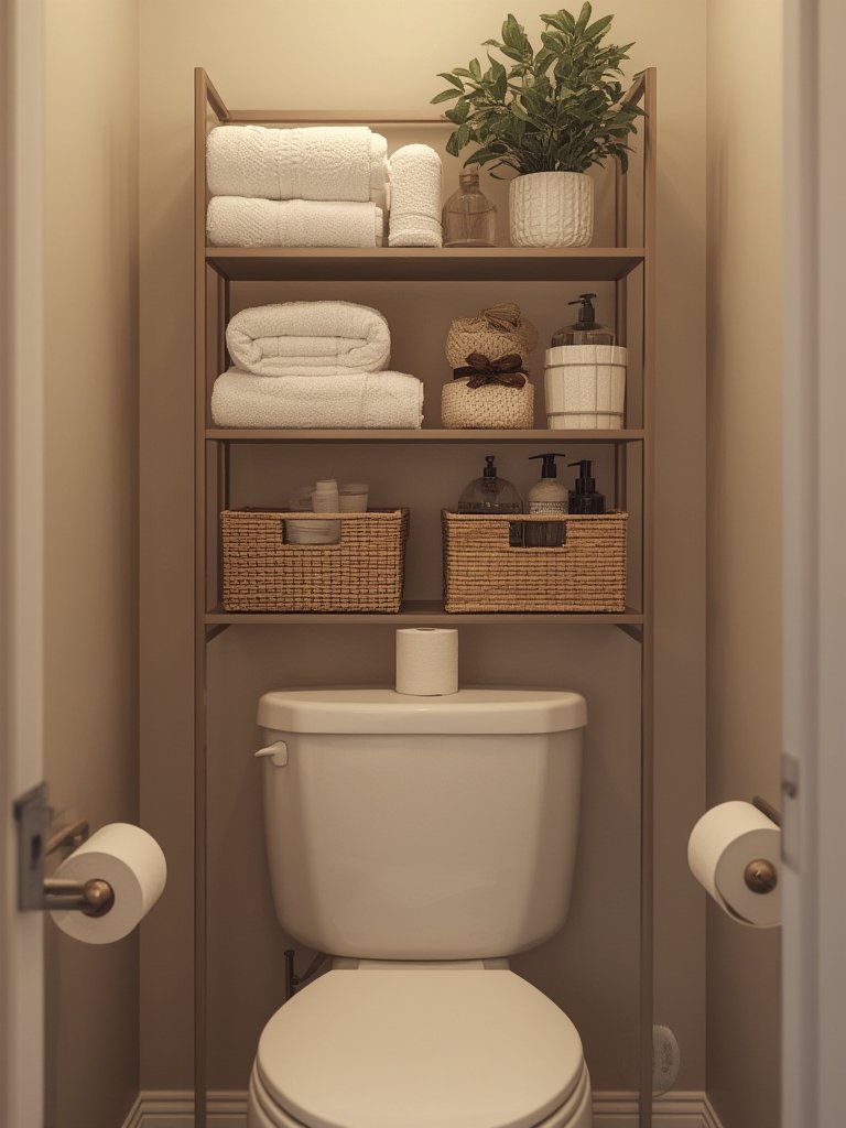 toilet storage in action