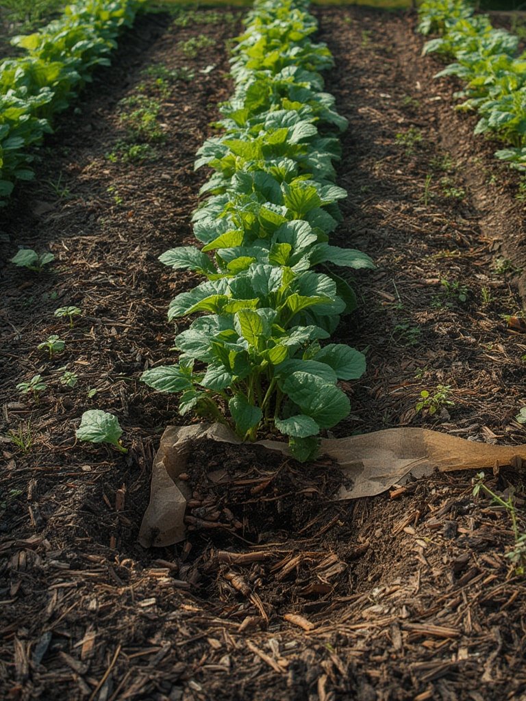 cardboard mulch garden - Illustration 3