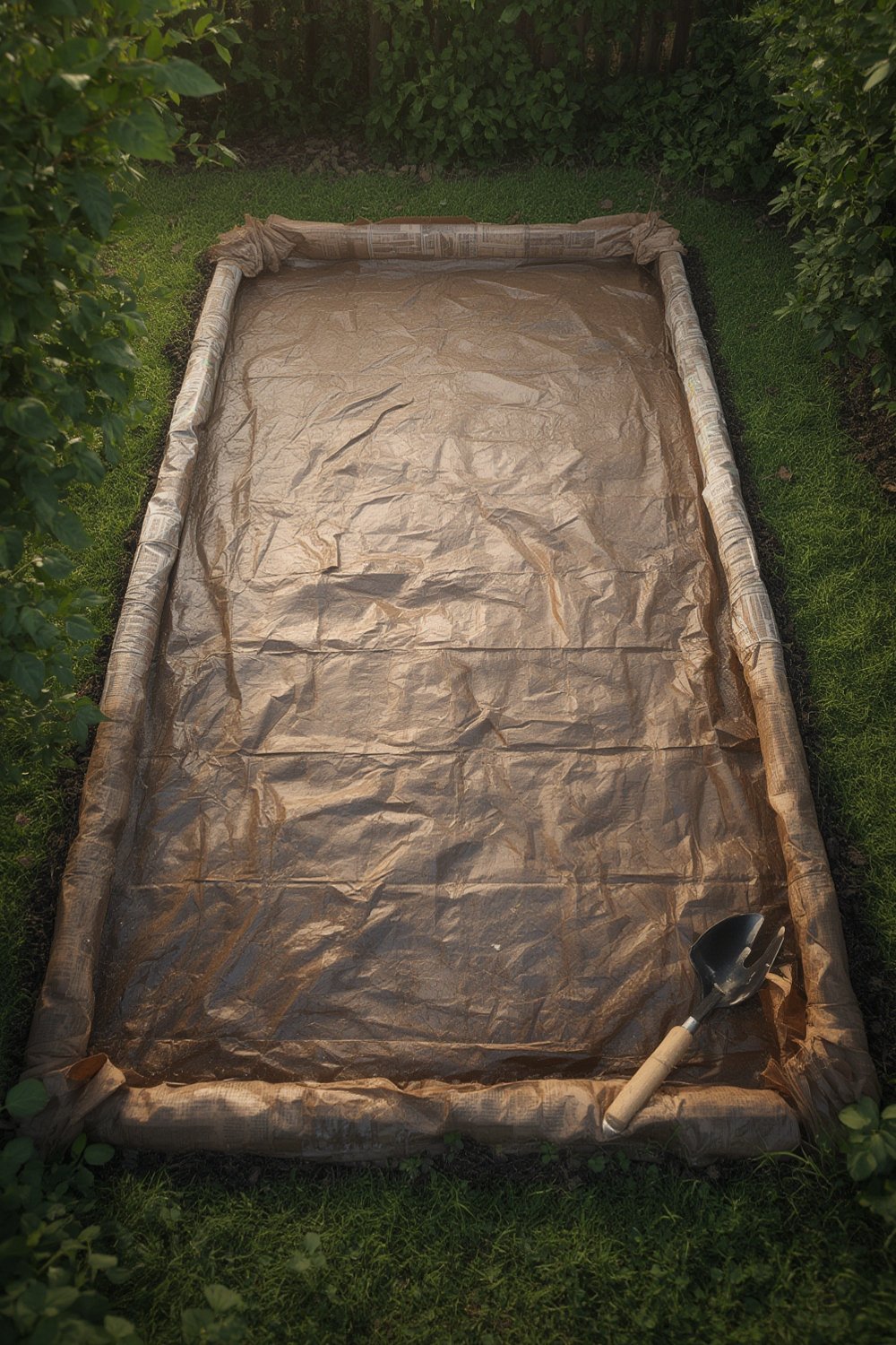 cardboard mulch garden - Illustration 1