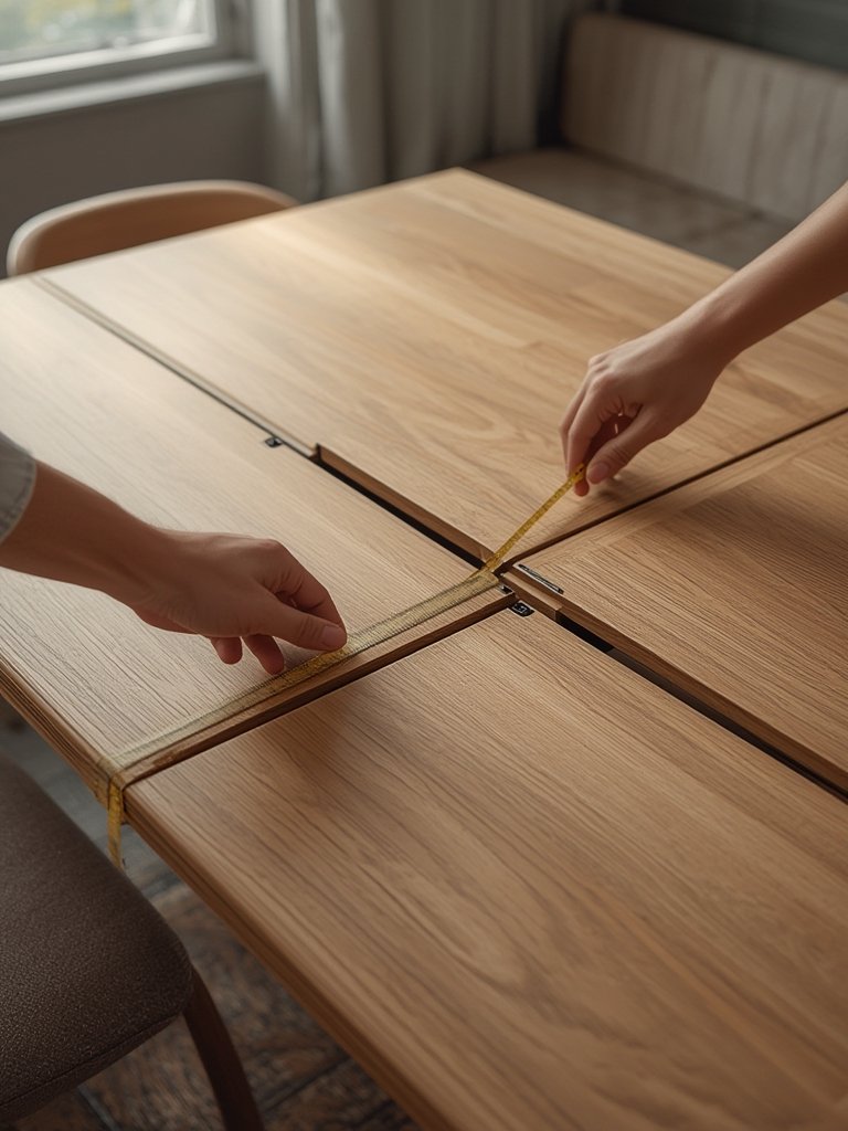 extendable dining table - Illustration 2