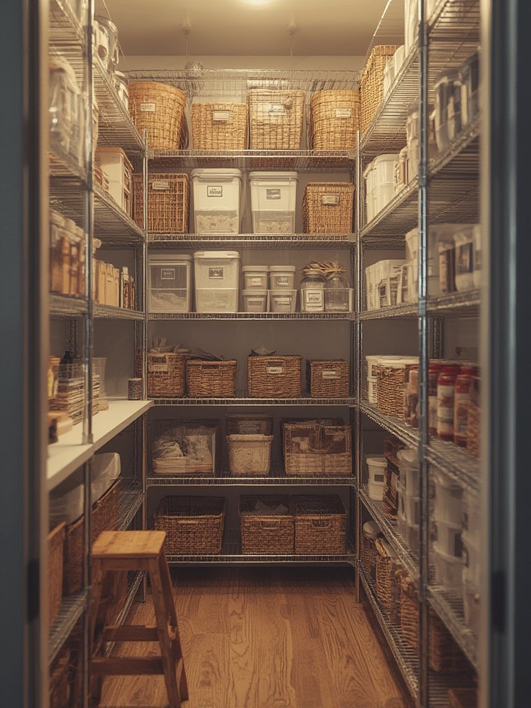 wire shelving in action