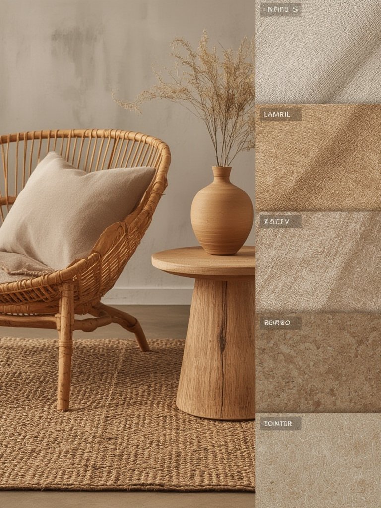 organic modern living room - Illustration 2