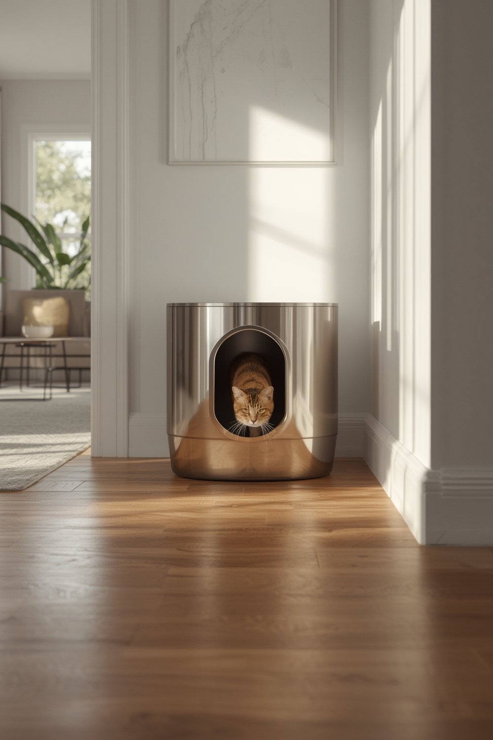 stainless litterbox product view