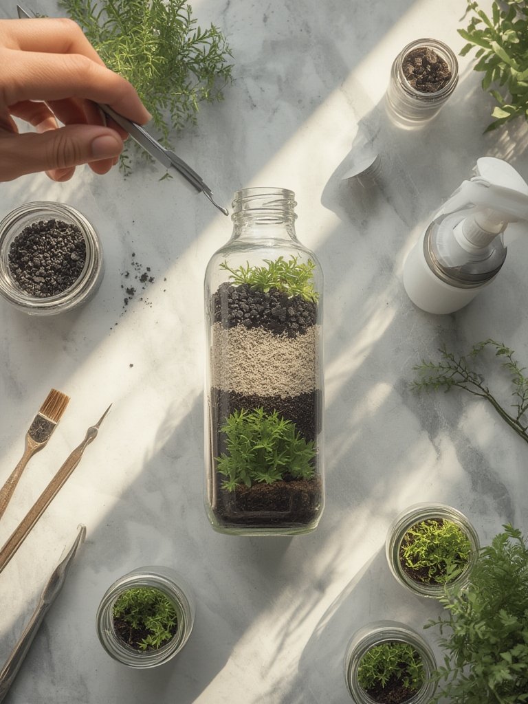 terrarium garden indoor - Illustration 2