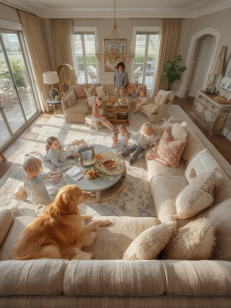 textured performance fabric sofa - Illustration 3