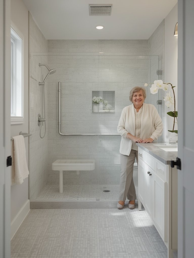 aging in place bathroom remodel - Illustration 3