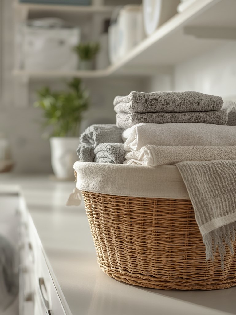 laundry basket in action