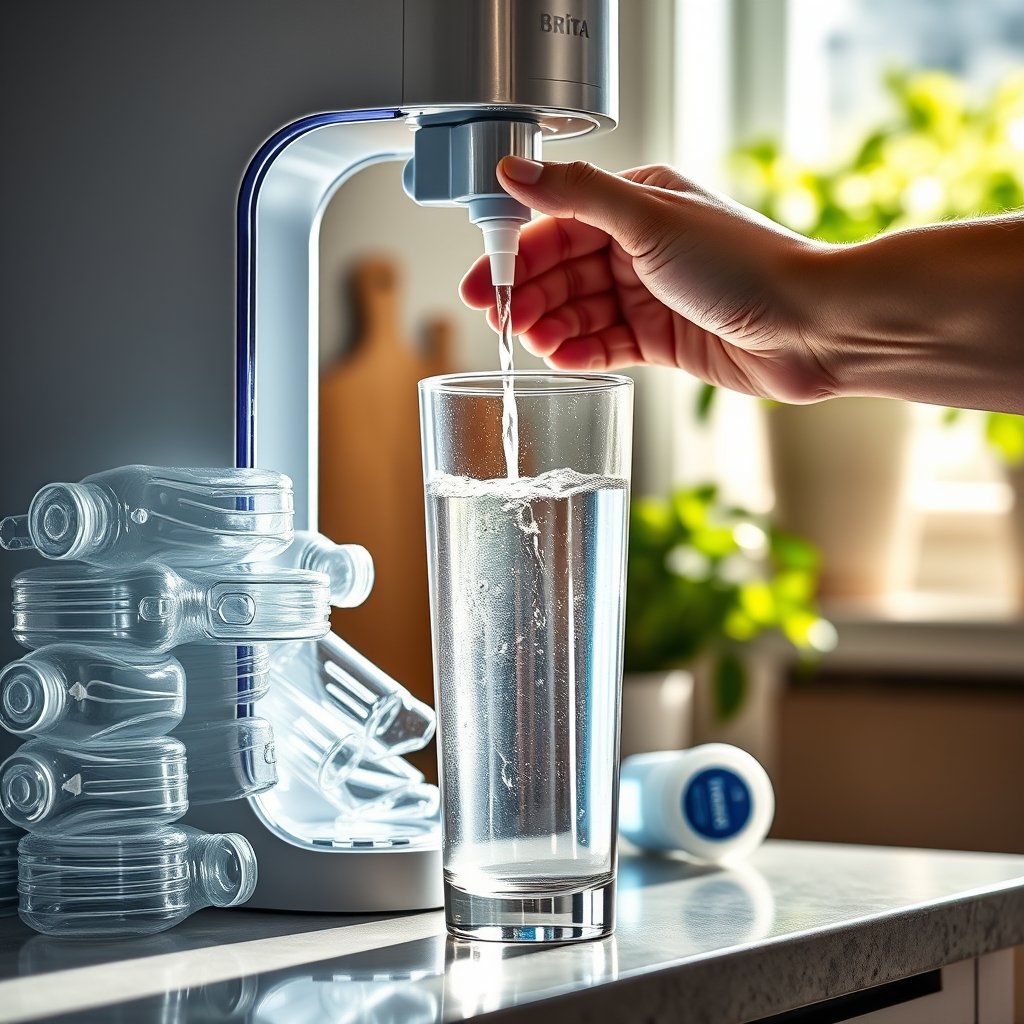 Brita dispenser in action
